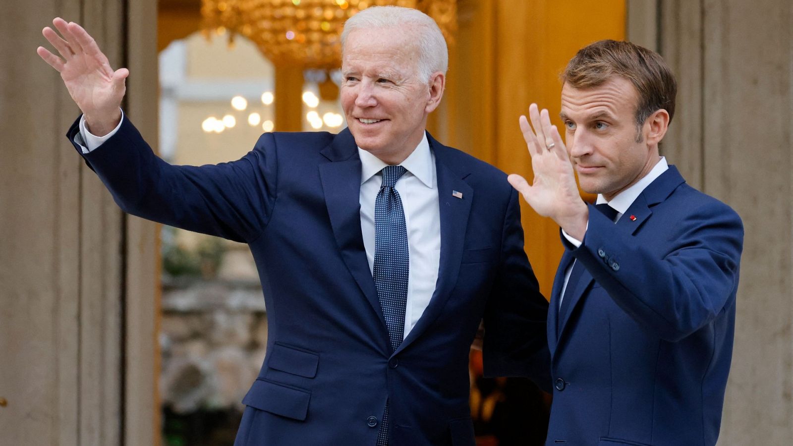 Macron recibe a Biden antes de su encuentro en Roma