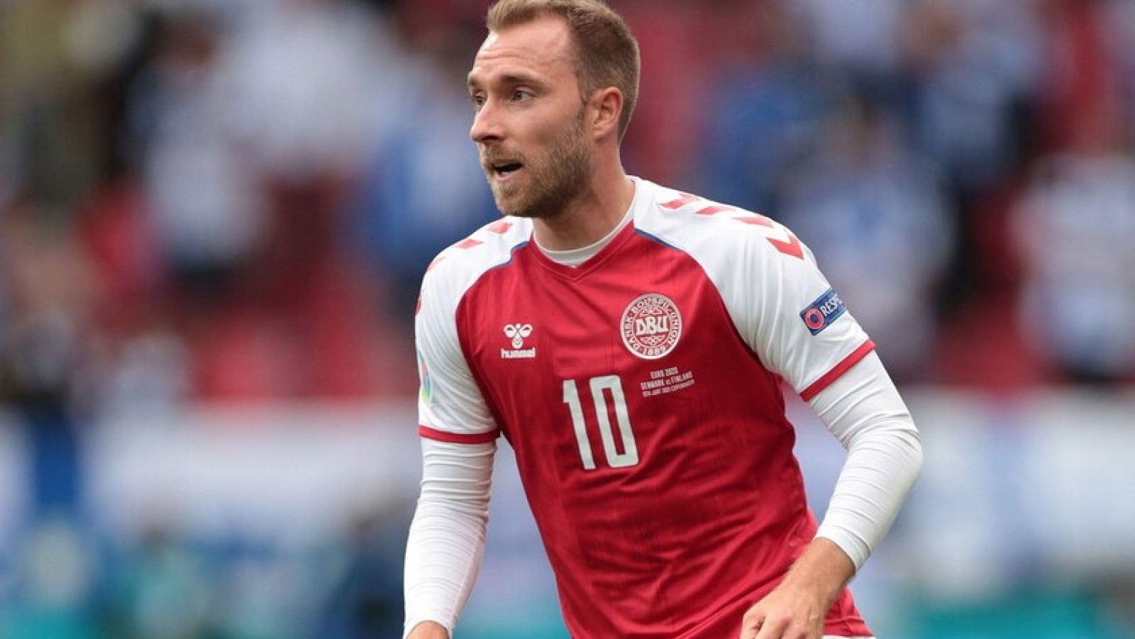 Imagen de Christian Eriksen durante la pasada Eurcopa 2021.