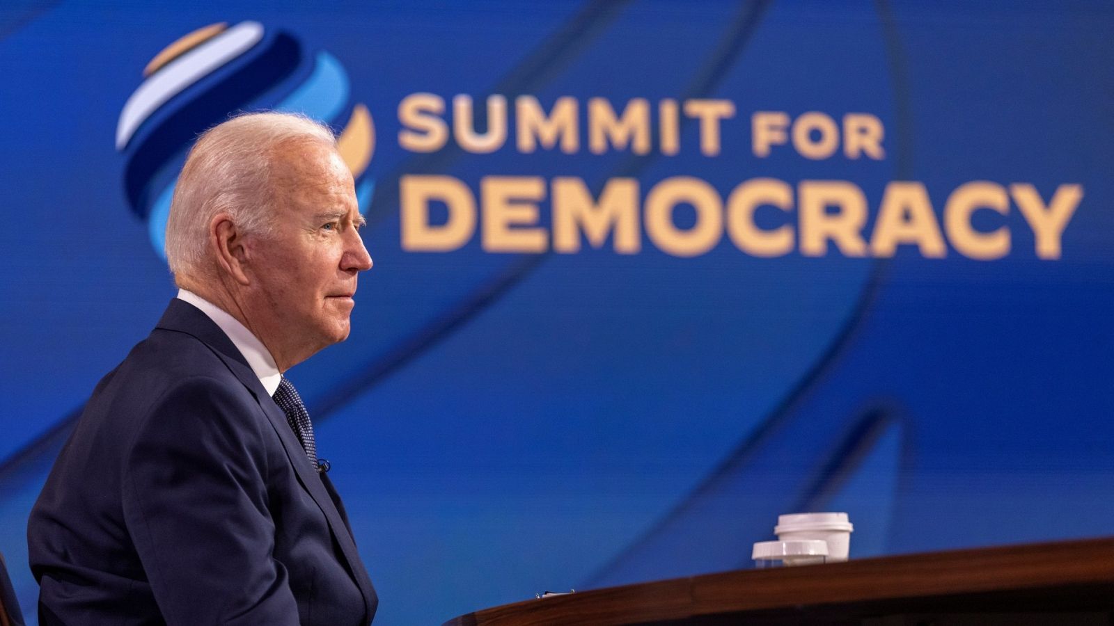 El presidente estadounidense, Joe Biden, durante la Cumbre de la Democracia