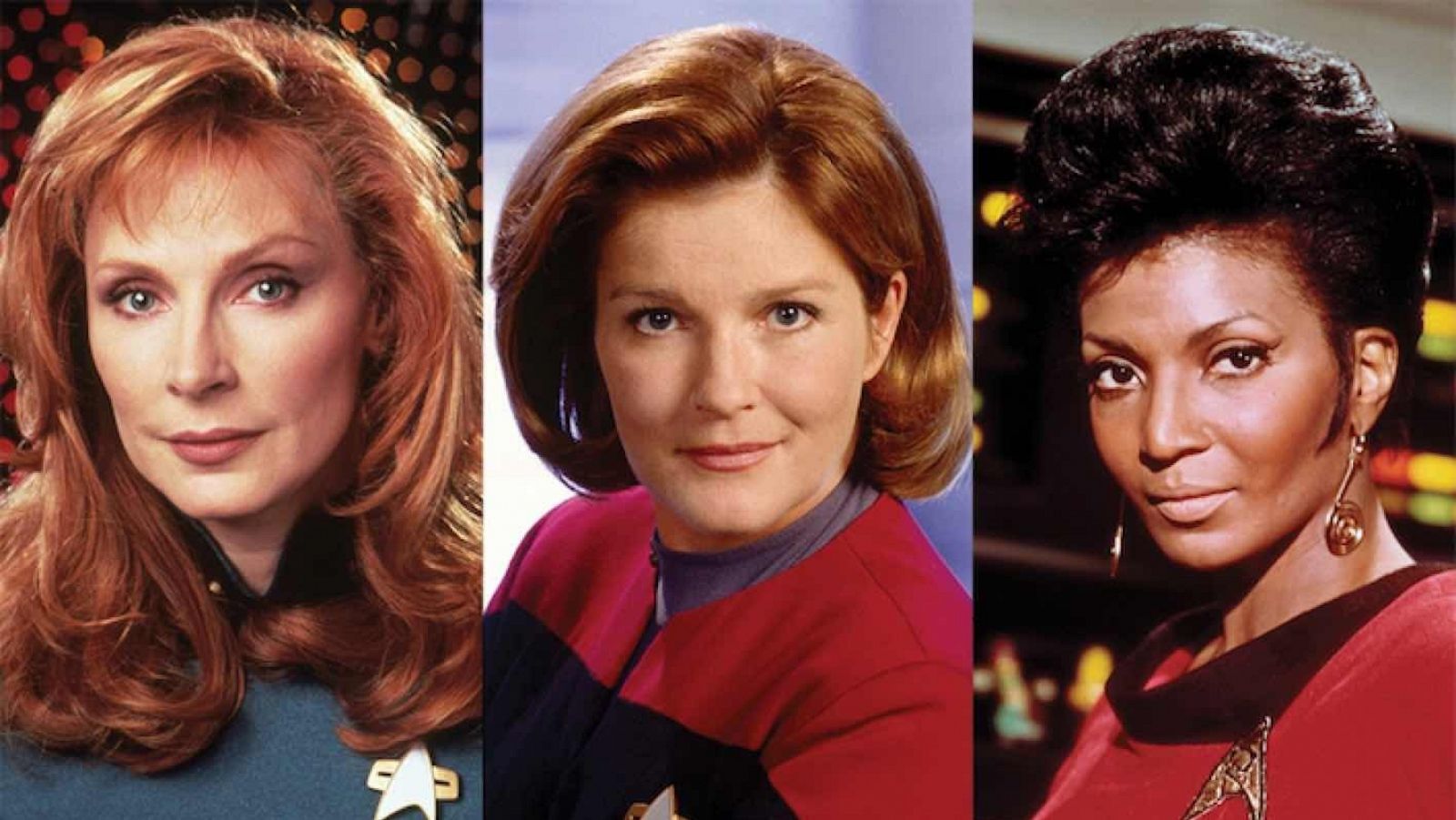 Algunas de las protagonistas de la saga de 'Star Trek'