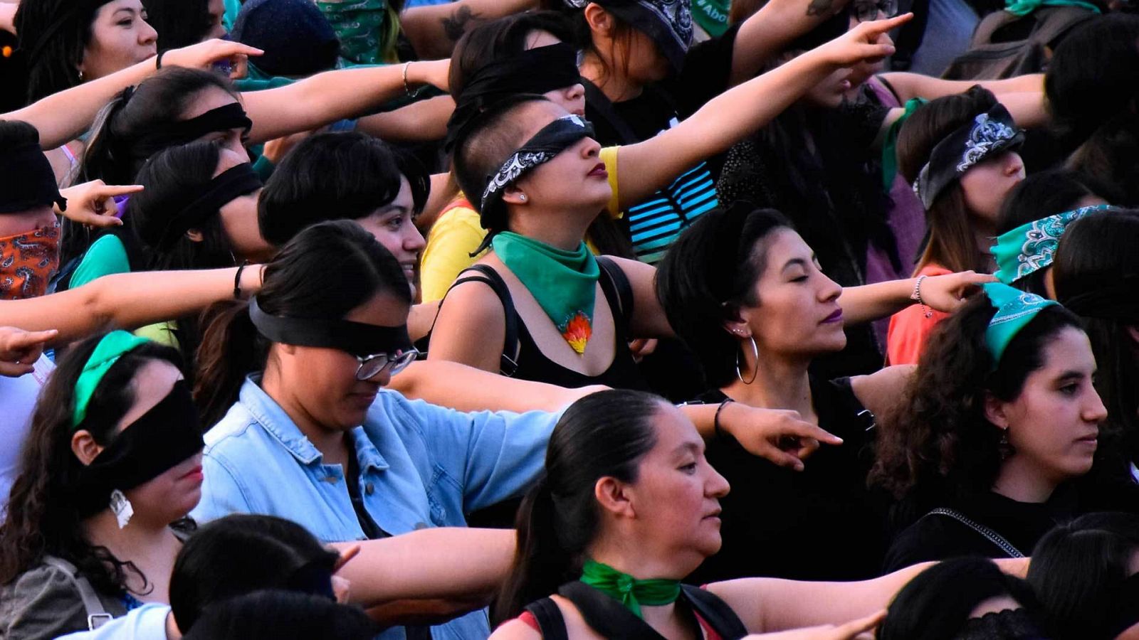 Manifestación contra la violencia sobre las mujeres celebrada en México en el año 2019.