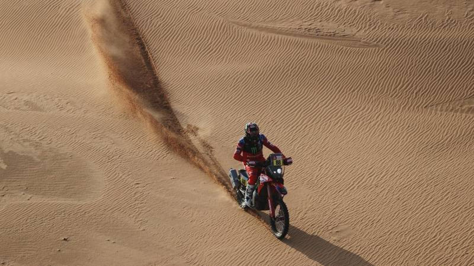 Imagen del piloto español Joan Barreda durante el Dakar 2022. 