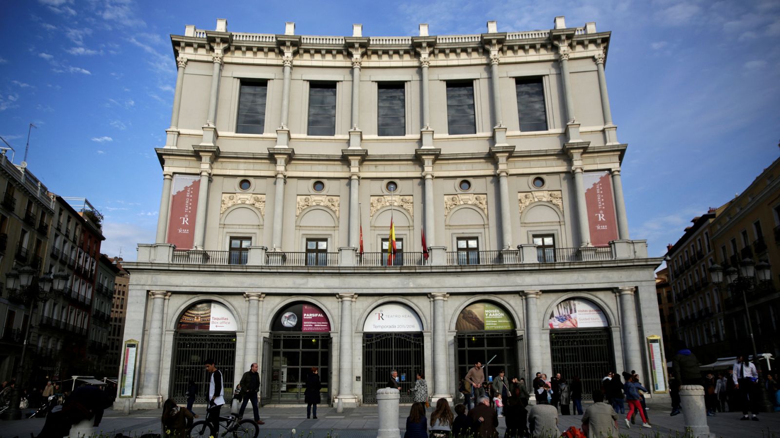 El Teatro Real en la Plaza de Oriente de Madrid