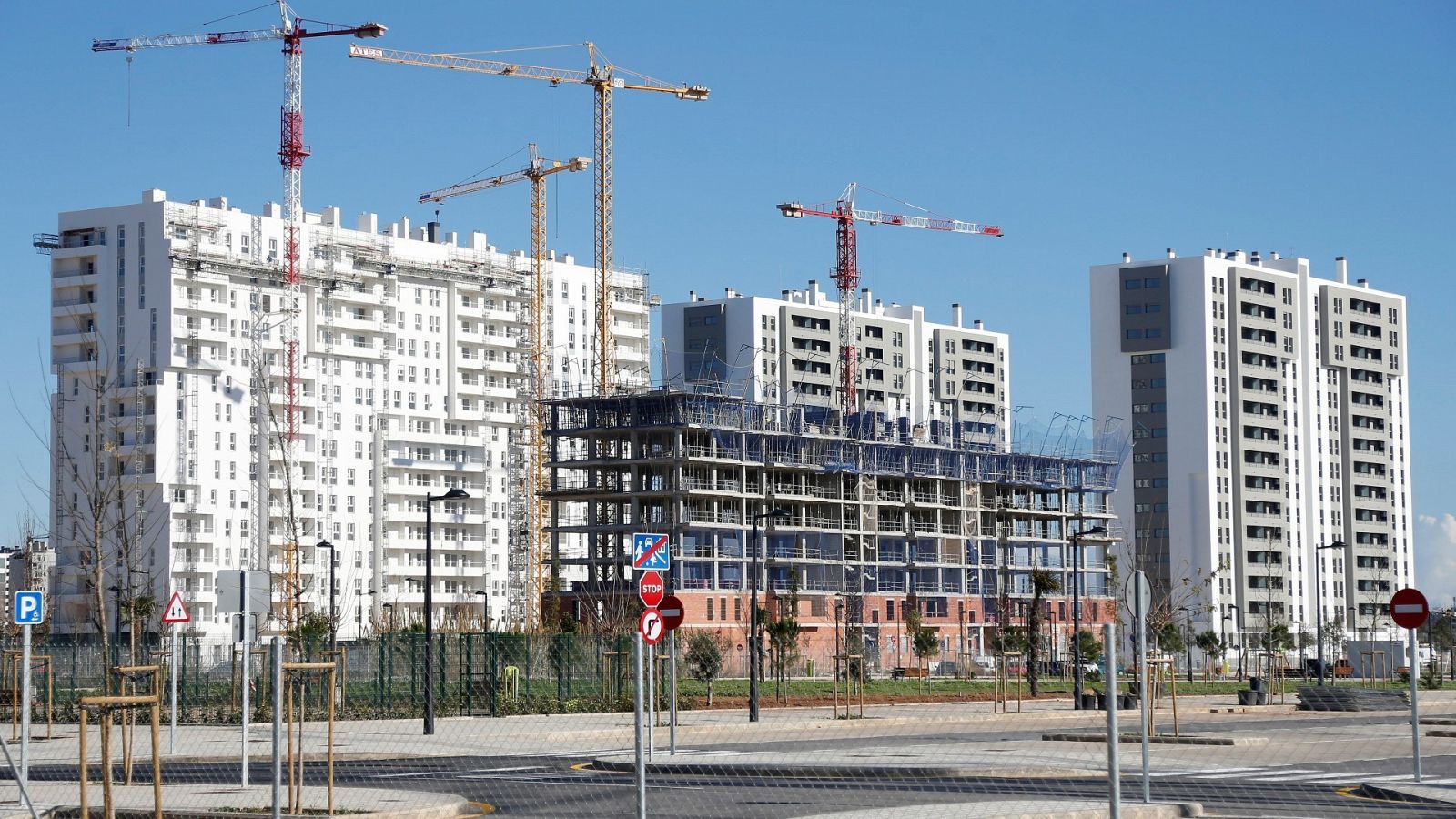 Edificios en construcción en Valencia