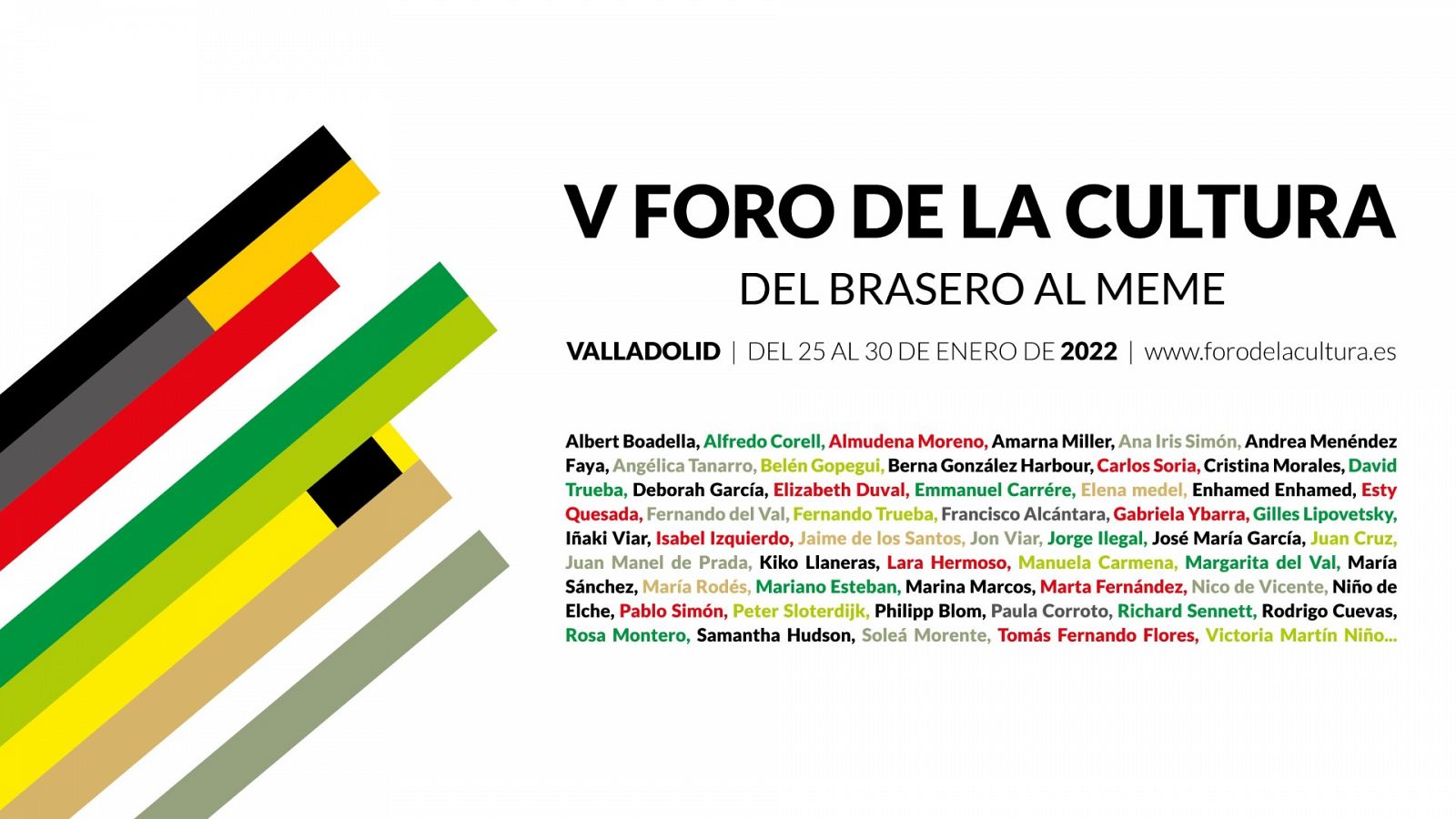 El V Foro de la Cultura se celebra en Valladolid entre los días 25 y 30 de enero