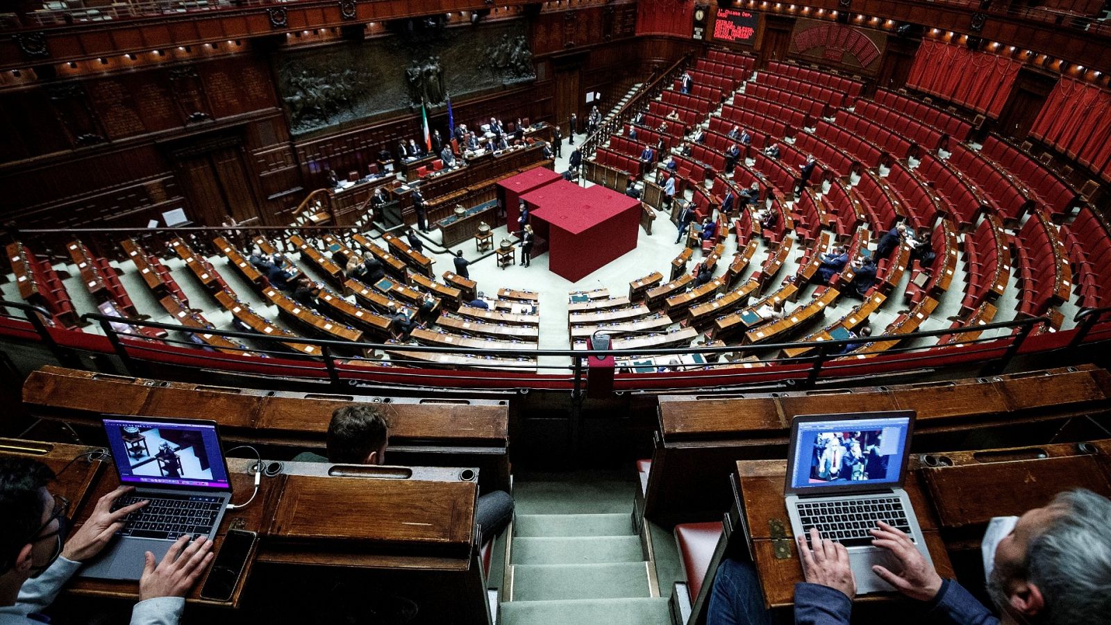 La Cámara de los Diputados italiana este lunes, durante la votación del presidente de la República