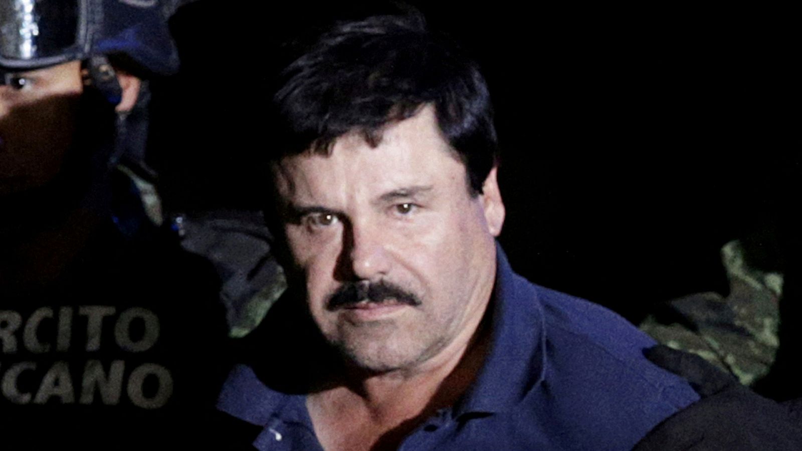 Imagen del Chapo Guzmán después de ser detenido en México
