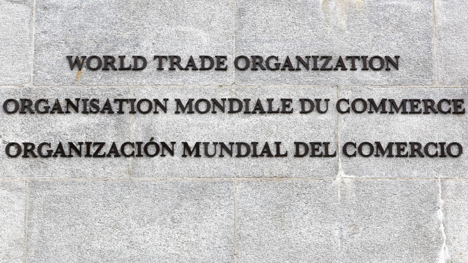 Detalle de la sede de la OMC en Ginebra