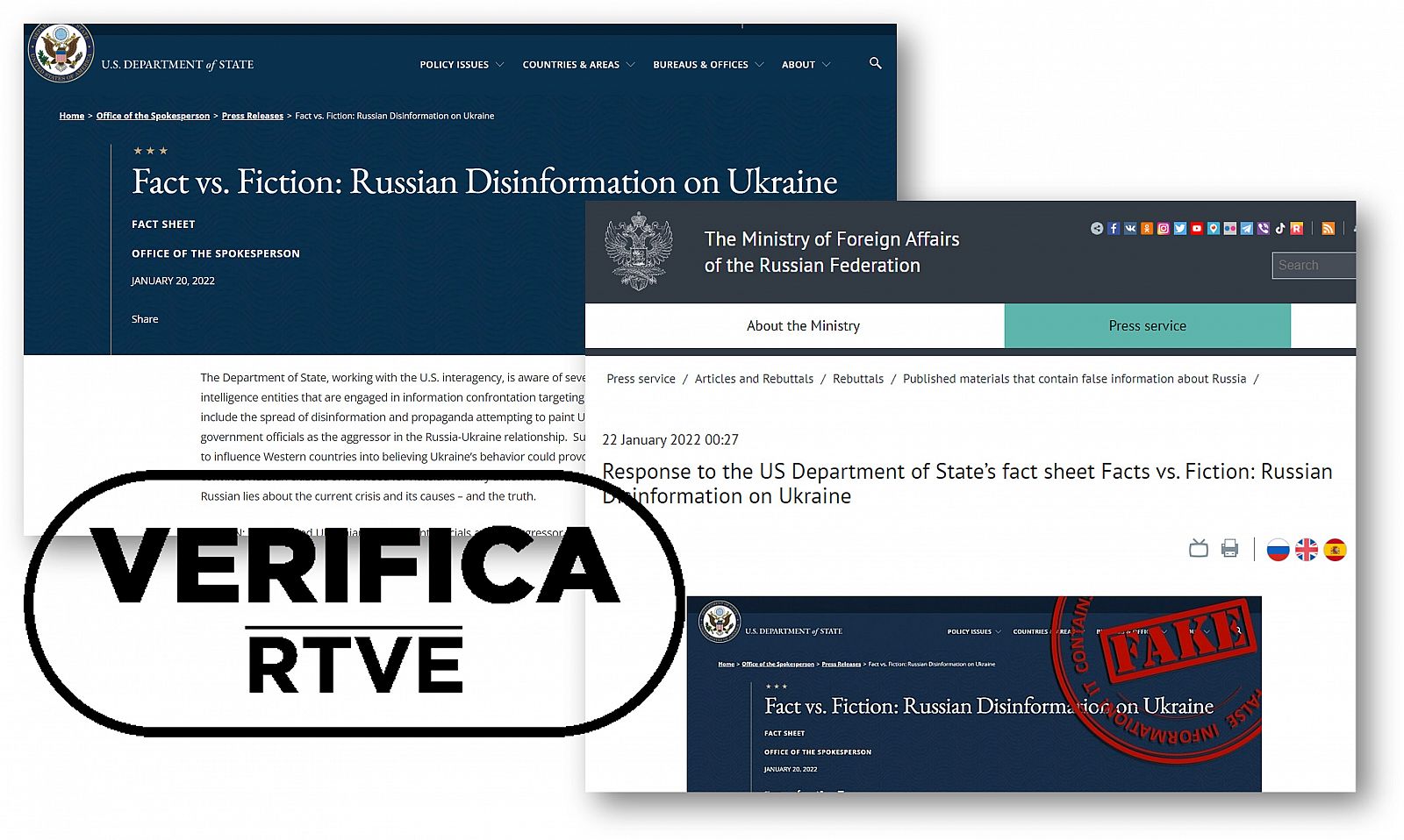 Los argumentarios de EE.UU. y Rusia para justificar sus posiciones en la crisis de Ucrania, con el sello de VerificaRTVE