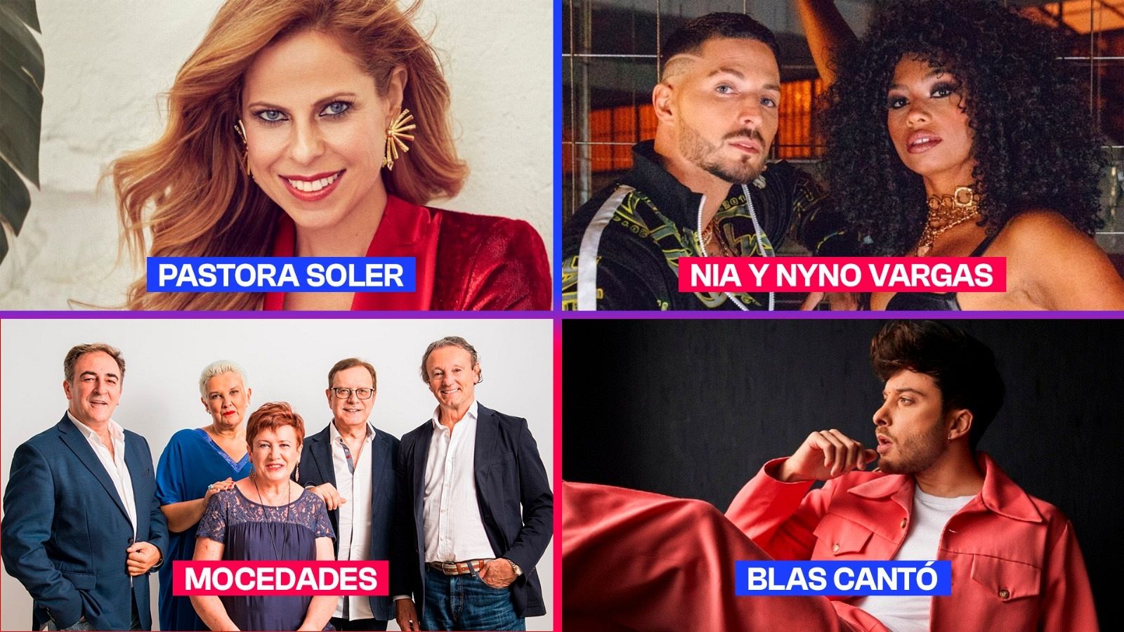 Pastora Soler, Mocedades, Blas Canto, Nia y Nyno Vargas, los artistas invitados de la Gran Semifinal del Benidorm Fest