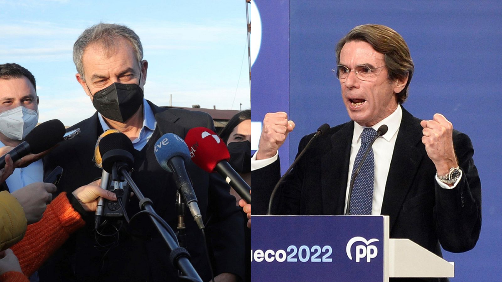 Zapatero y Aznar entran en la campaña electoral de Castilla y León