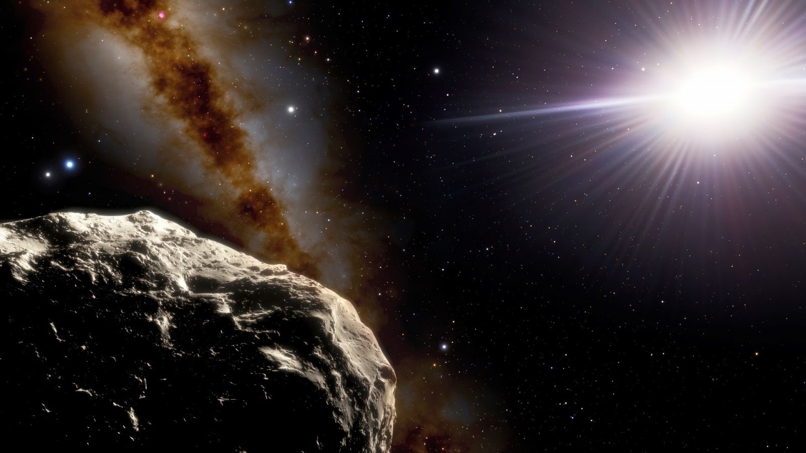 Recreación artística de 2020 XL5, el segundo asteroide troyano terrestre