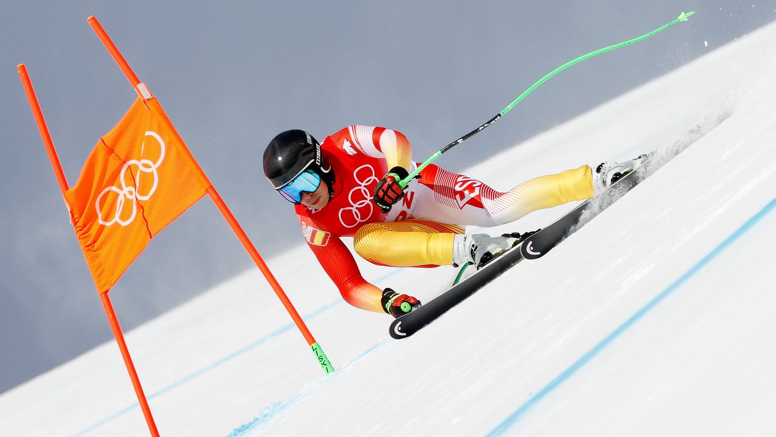 Adur Etxezarreta, en su debut olímpico en Pekín 2022.