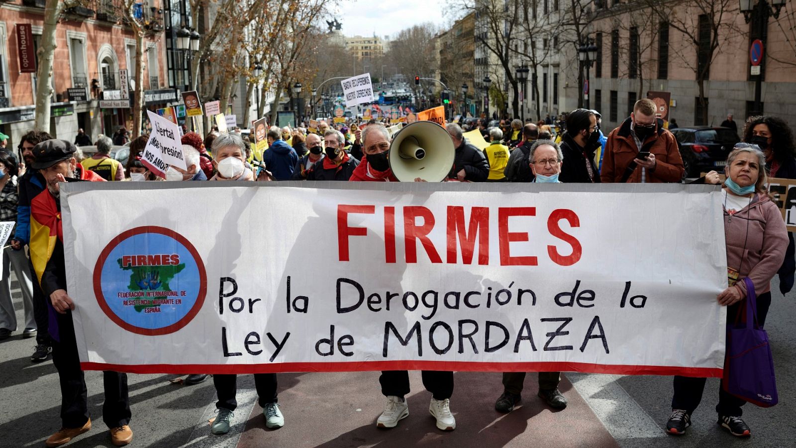 Manifestación contra la ley mordaza en Madrid