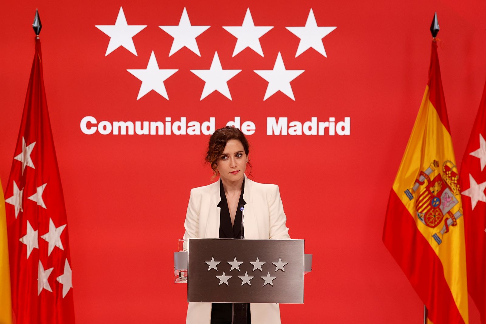 La presidenta de la Comunidad de Madrid, Isabel Díaz Ayuso