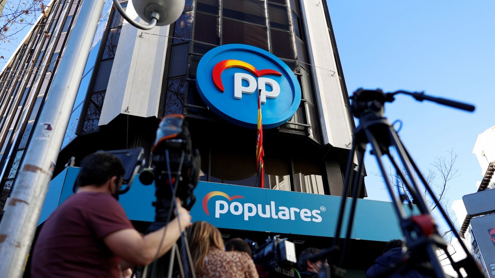 La sede nacional del PP, en la madrileña calle Génova