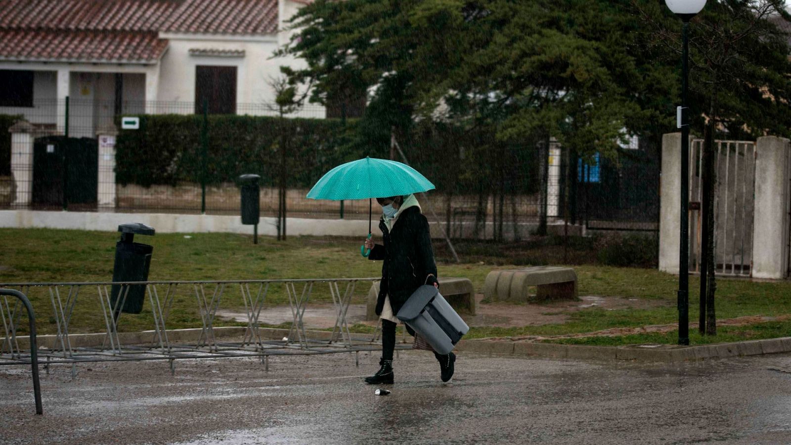 Intensas lluvias producidas este fin de semana en la localidad de Es Mercadal, Menorca