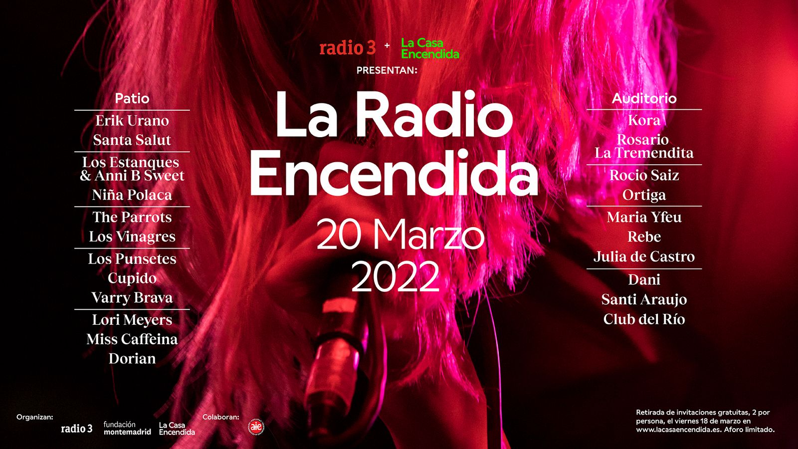 la radio encendida cartel 2022
