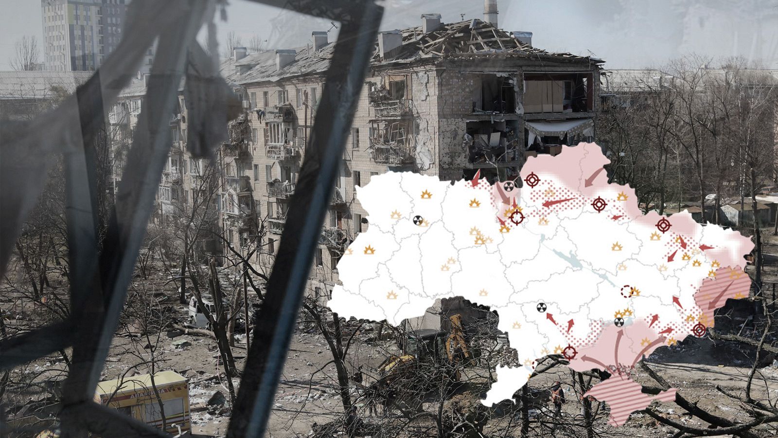 Mapas de la guerra de Ucrania - Cuarta semana de guerra