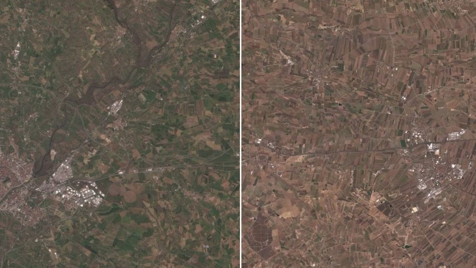 Comparativa del Pla de Lleida (Febrer 2021/22) | Satèl·lit Sentinel-2