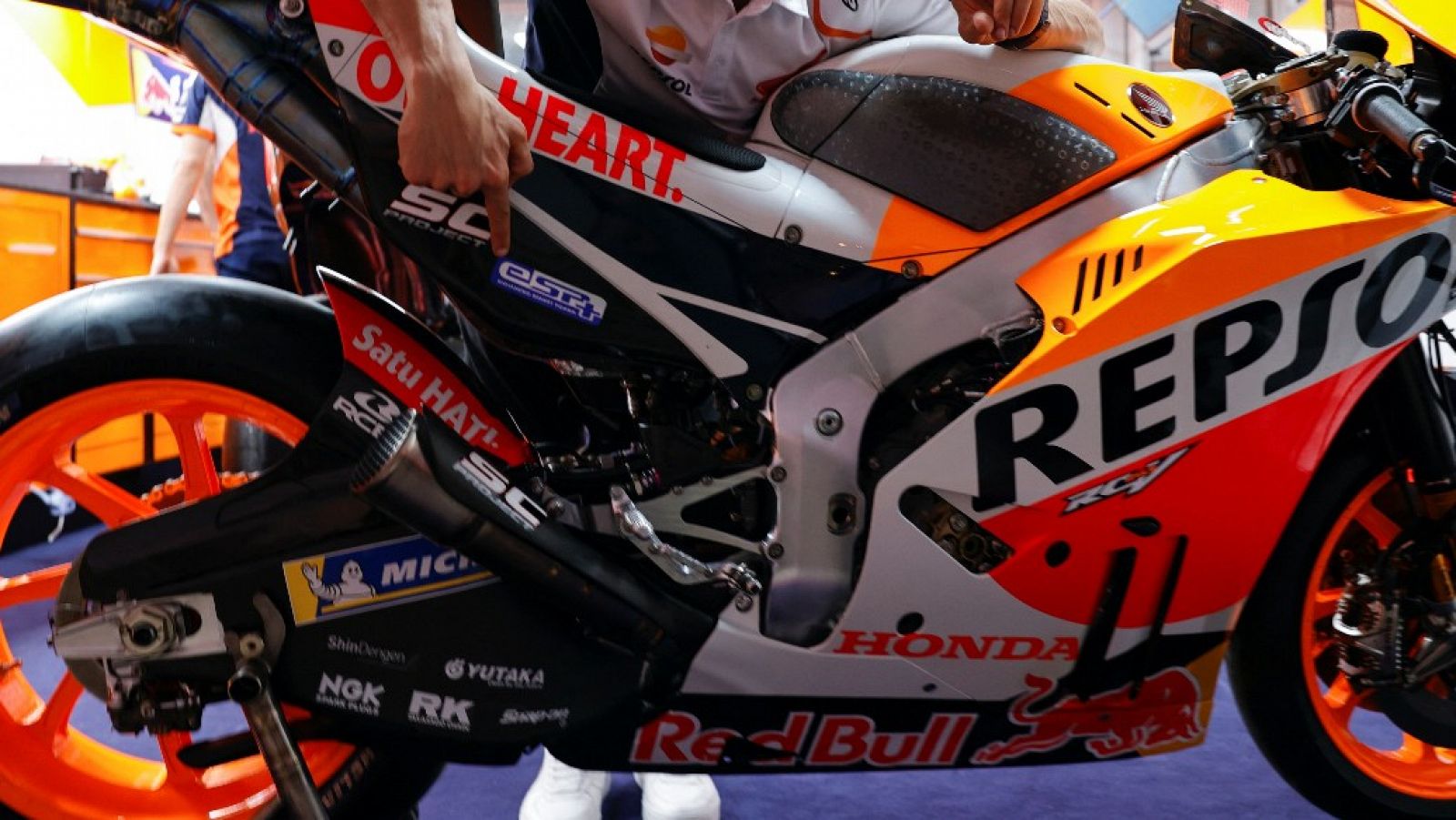 Imagen de la Honda de Marc Márquez en el GP de Indonesia