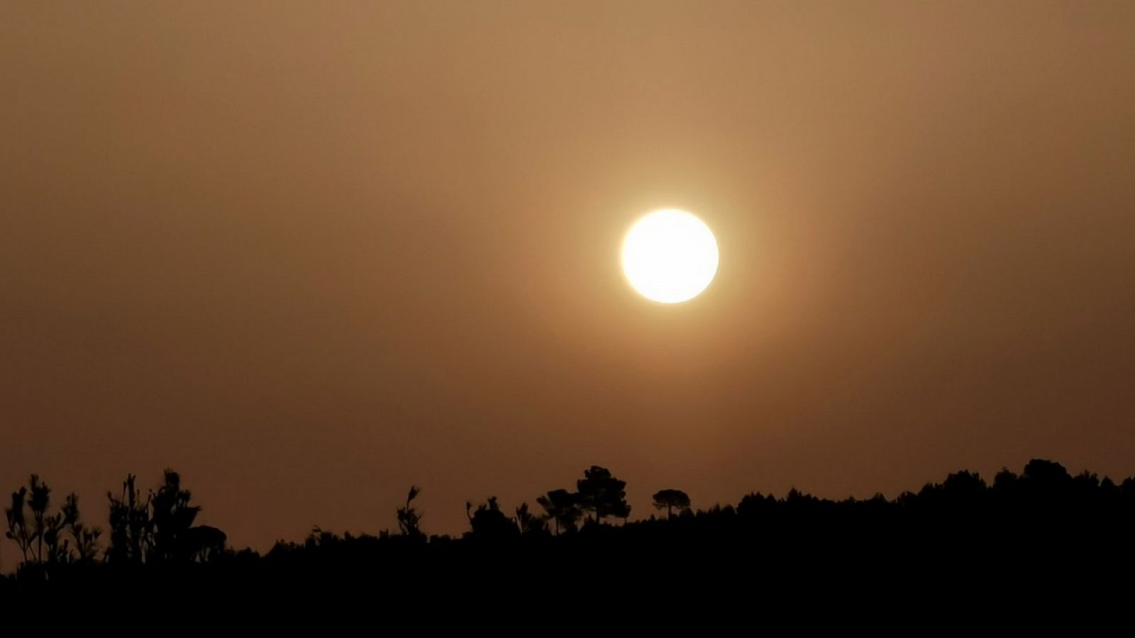 Pols sahariana durant la sortida de sol de dilluns 28 de març (Francisco Olerenzo, Olèrdola)