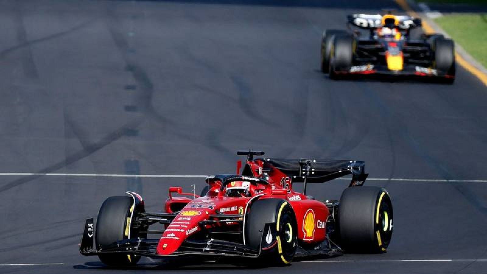 Imagen del piloto de Ferrari Charles Leclerc en el GP de Australia. 
