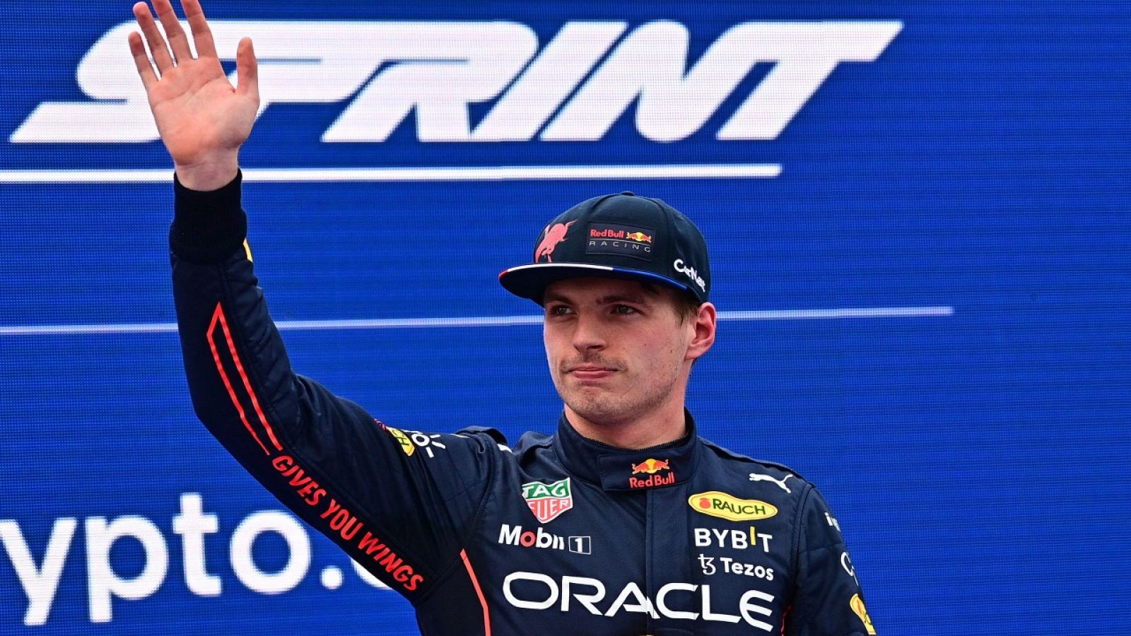 Imagen del piloto neerlandés de Red Bull Max Verstappen en Imola.