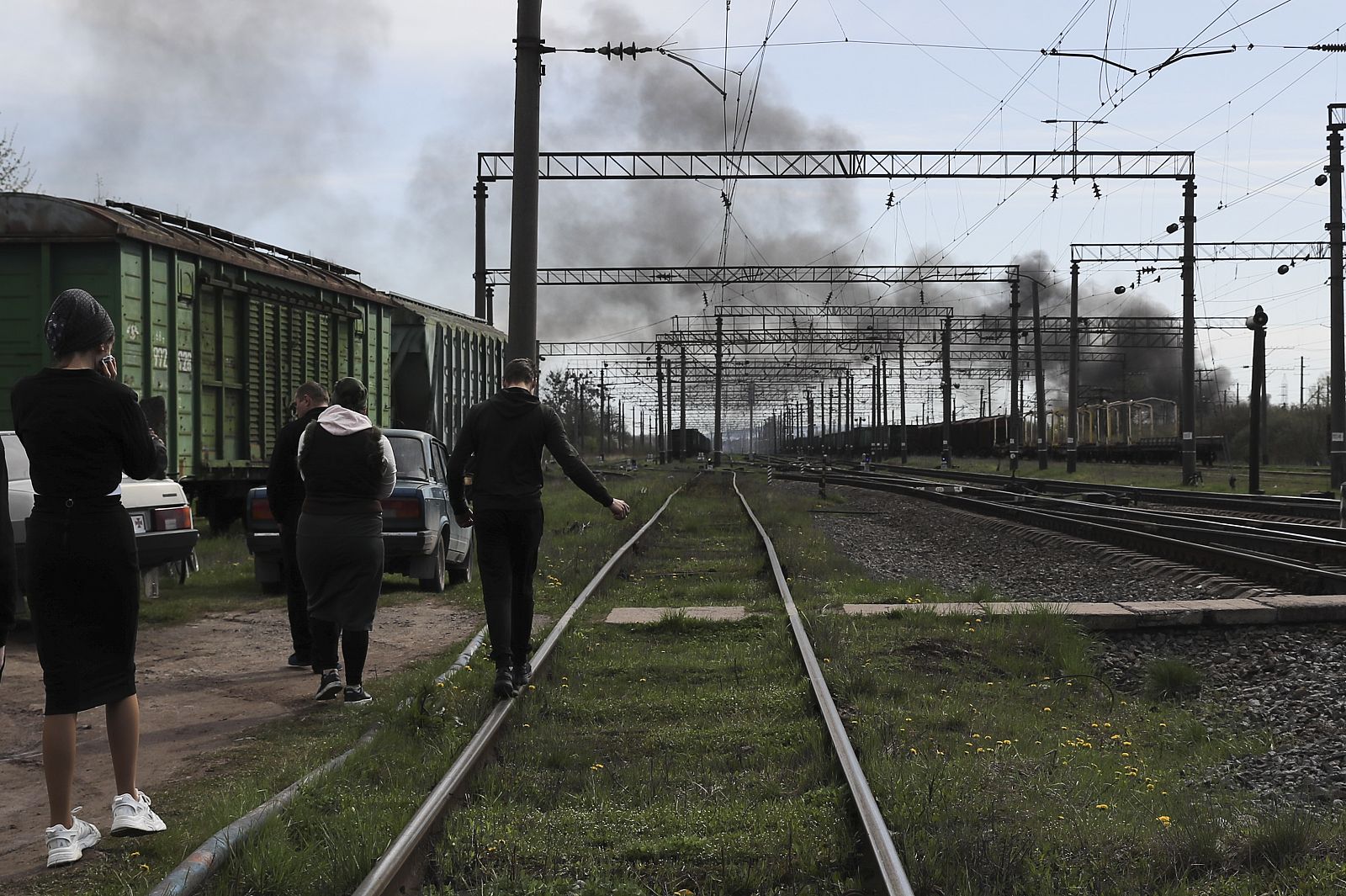 Los rusos atacan cinco estaciones de tren en el centro y oeste de Ucrania