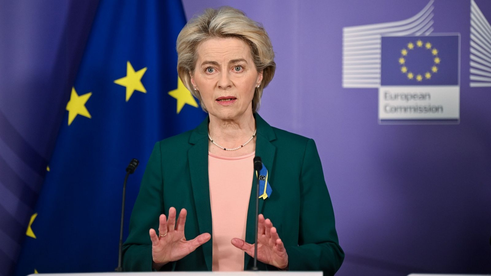 La presidenta de la Comisión Europea, Ursula von der Leyen.