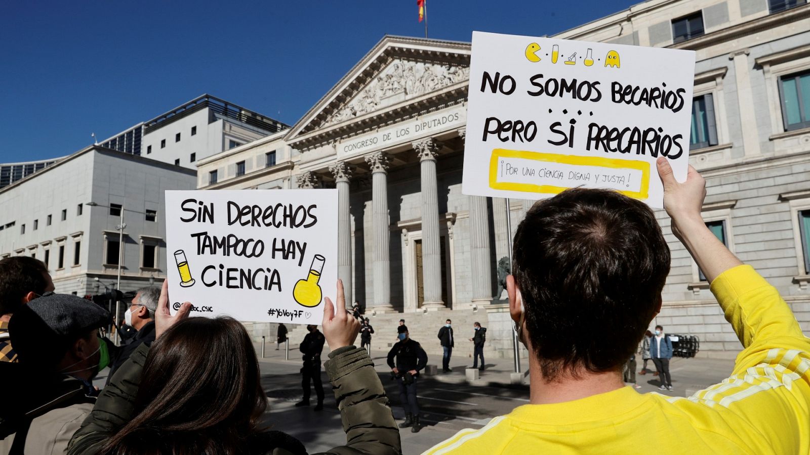 Imagen de archivo de una manifestación contra la precariedad en la ciencia