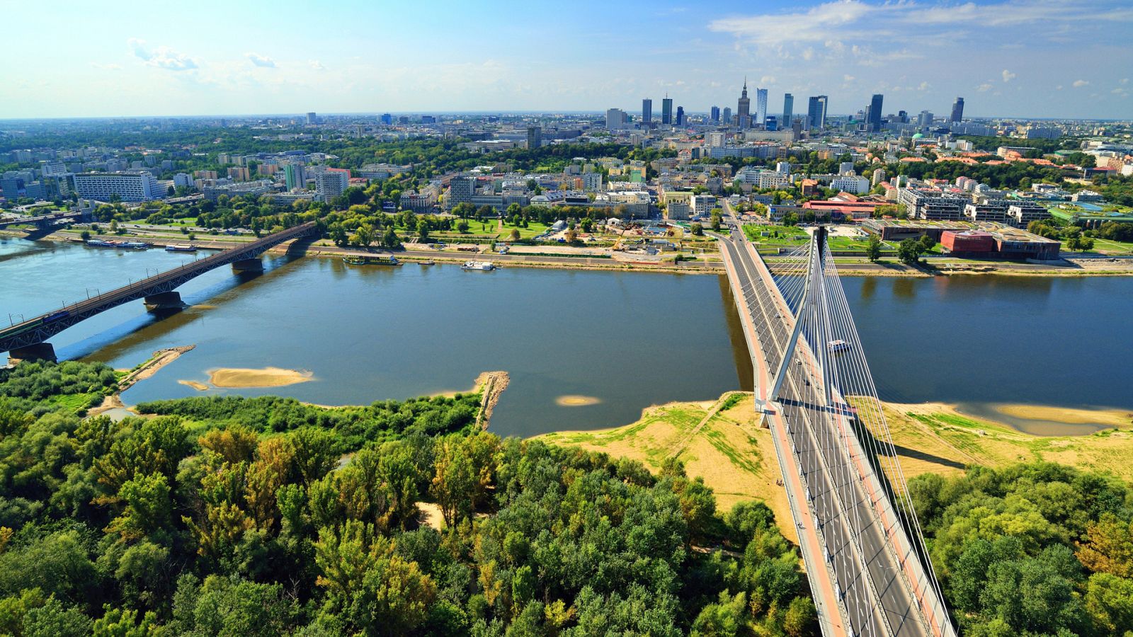 Vista panorámica de Varsovia.