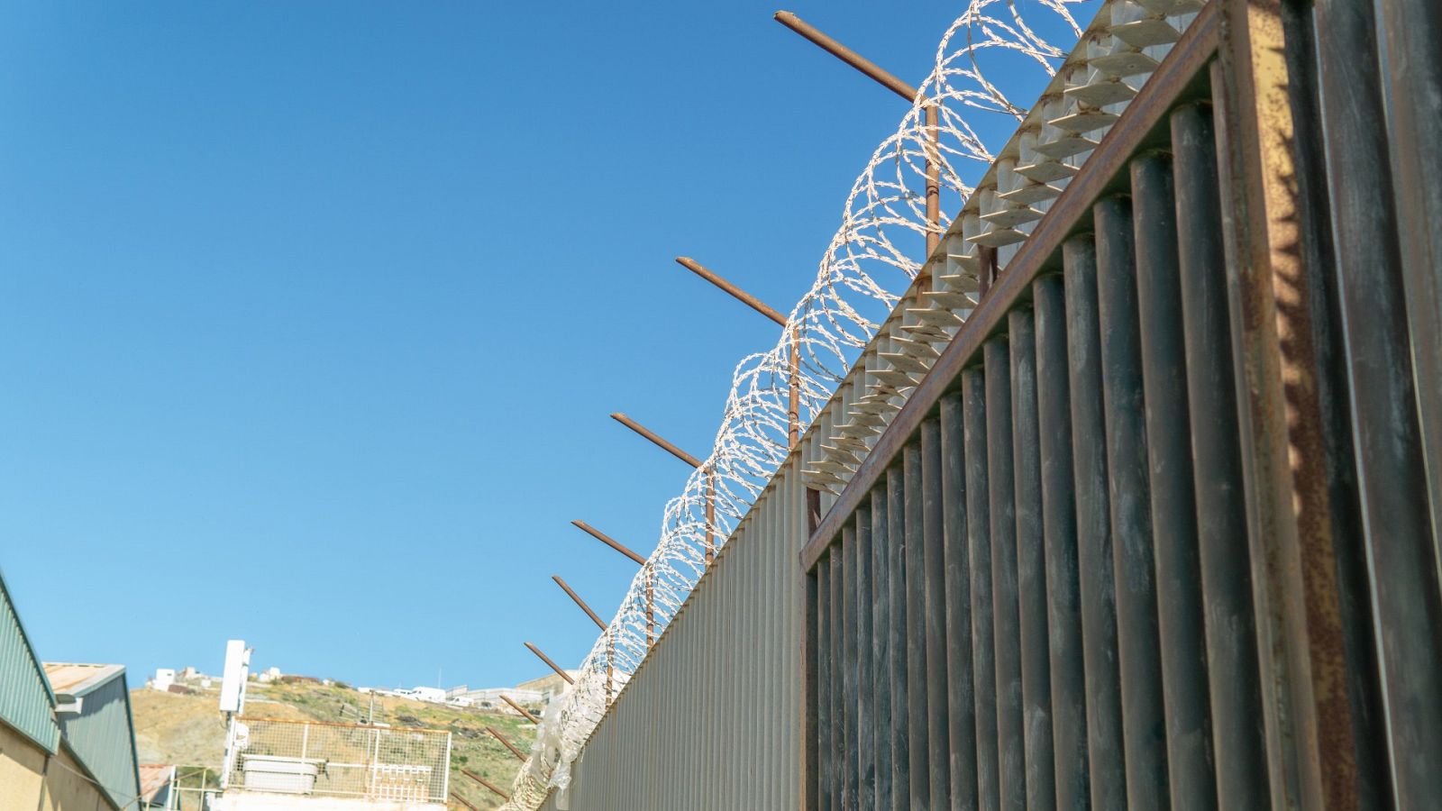 El muro de una prisión en una imagen de archivo