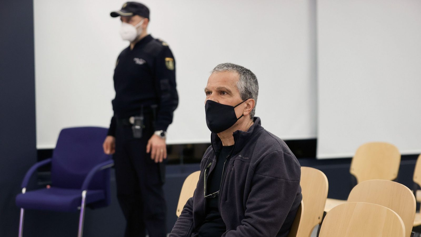 El histórico exdirigente de ETA, Juan Carlos Iglesias Chouzas, Gadafi, durante su juicio en la Audiencia Nacional.