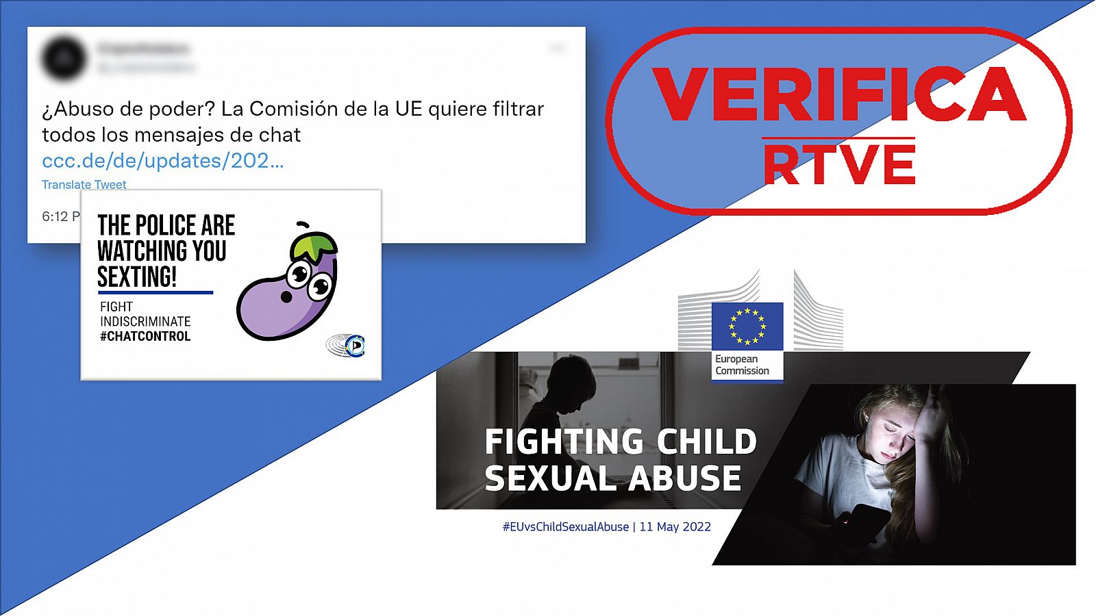 La UE quiere entrar en los chats para evitar abusos a niños con sello Verifica