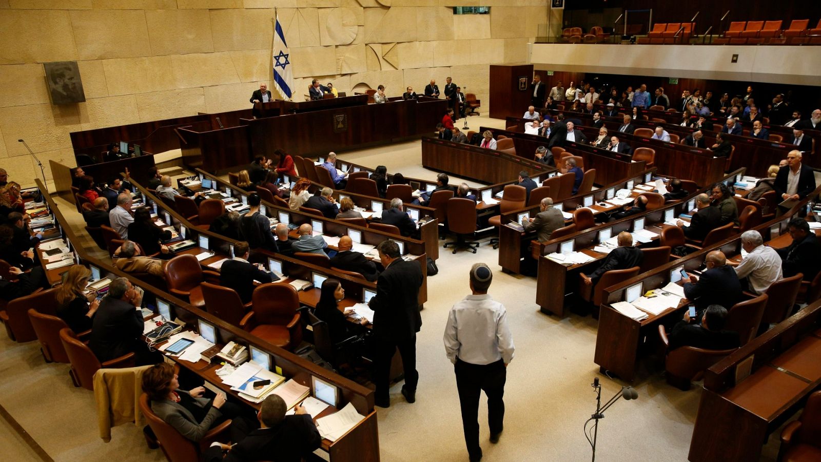 Imagen de archivo de una votación en el Parlamento de Israel