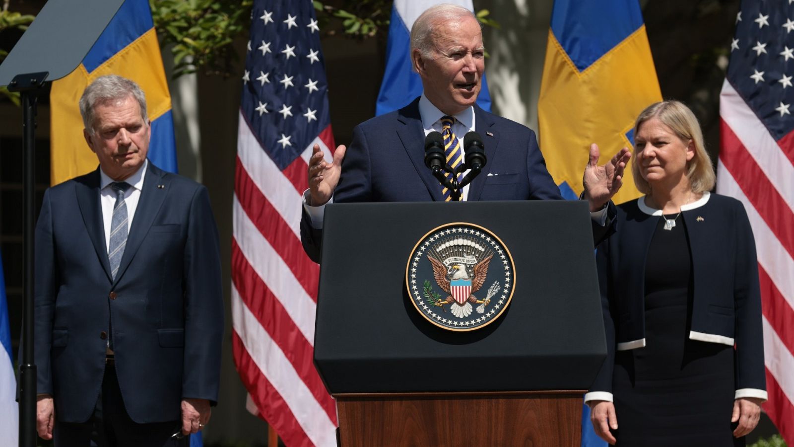 Biden ha recibido a Suecia y FInlandia en la Casa Blanca