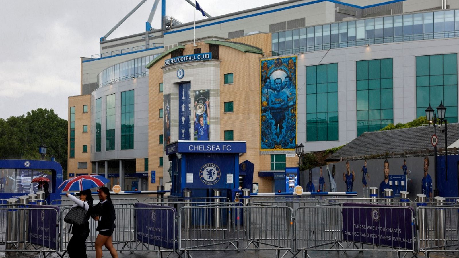 Imagen del exterior de Stamford Bridge, estadio del Chelsea.