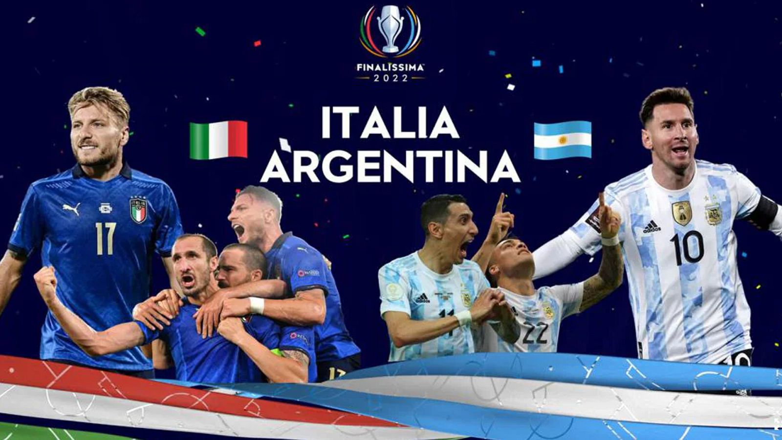 Italia y Argentina se juegan el trofeo de la Finalissima