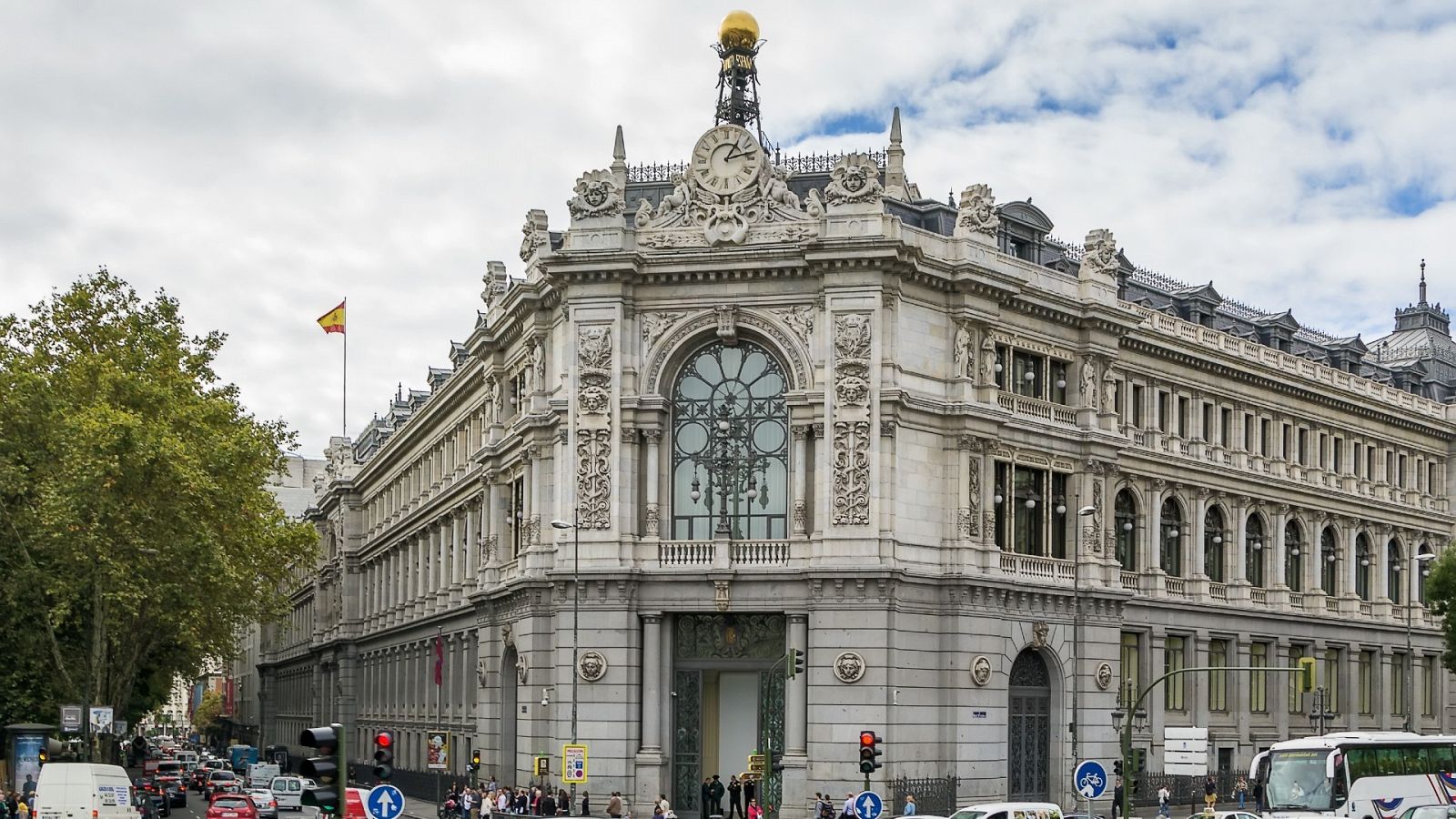 Imagen exterior de la sede del Banco de España