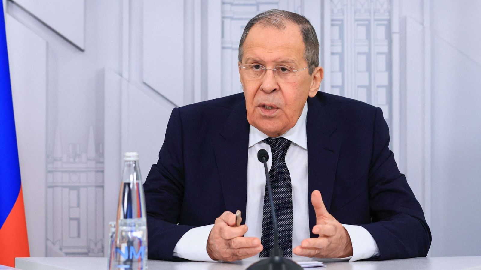 El ministro de Exteriores ruso, Serguéi Lavrov, que se reunirá el miércoles con su homólogo turco en Ankara