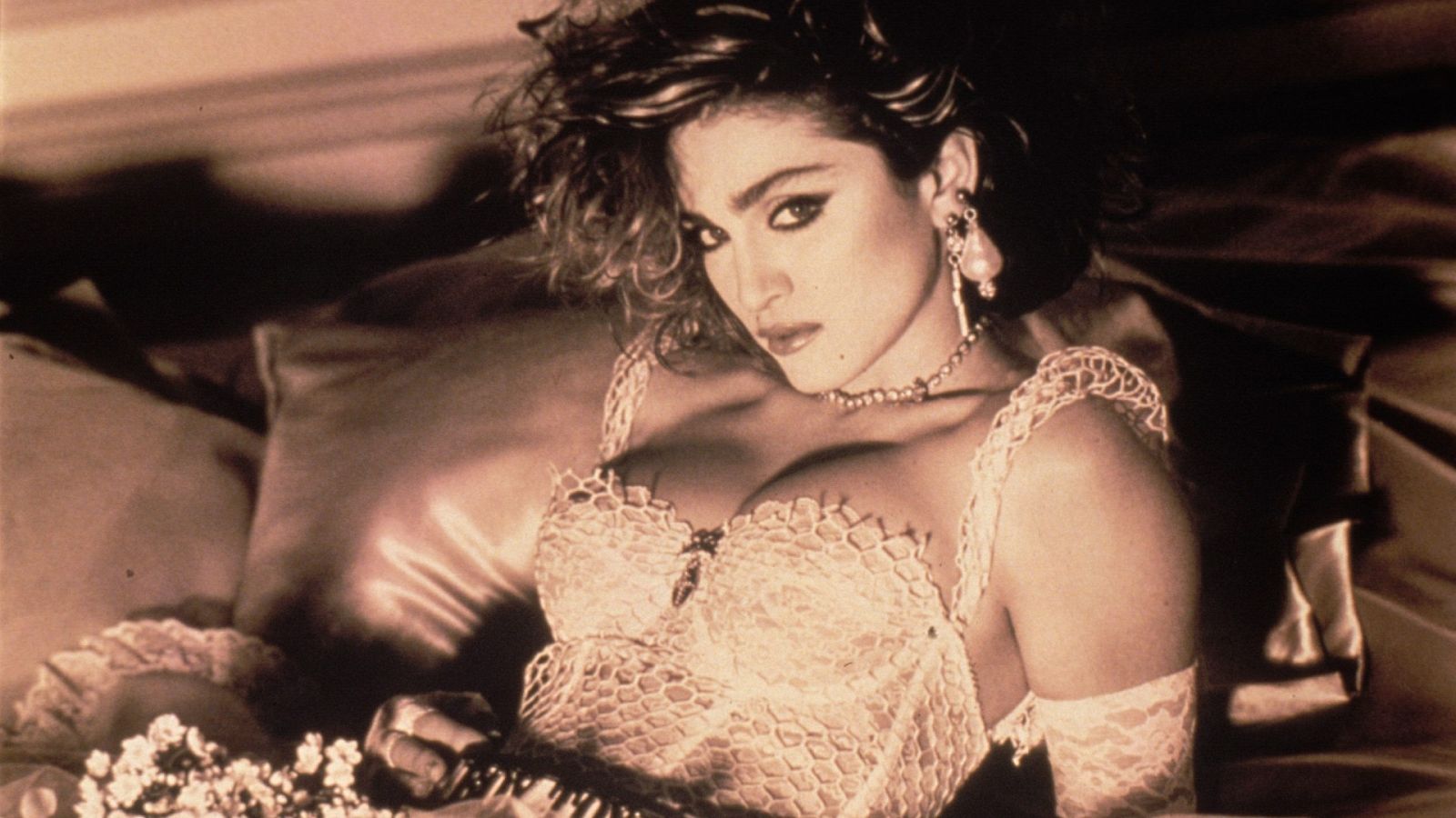 Madonna en el disco 'Like a Virgin'