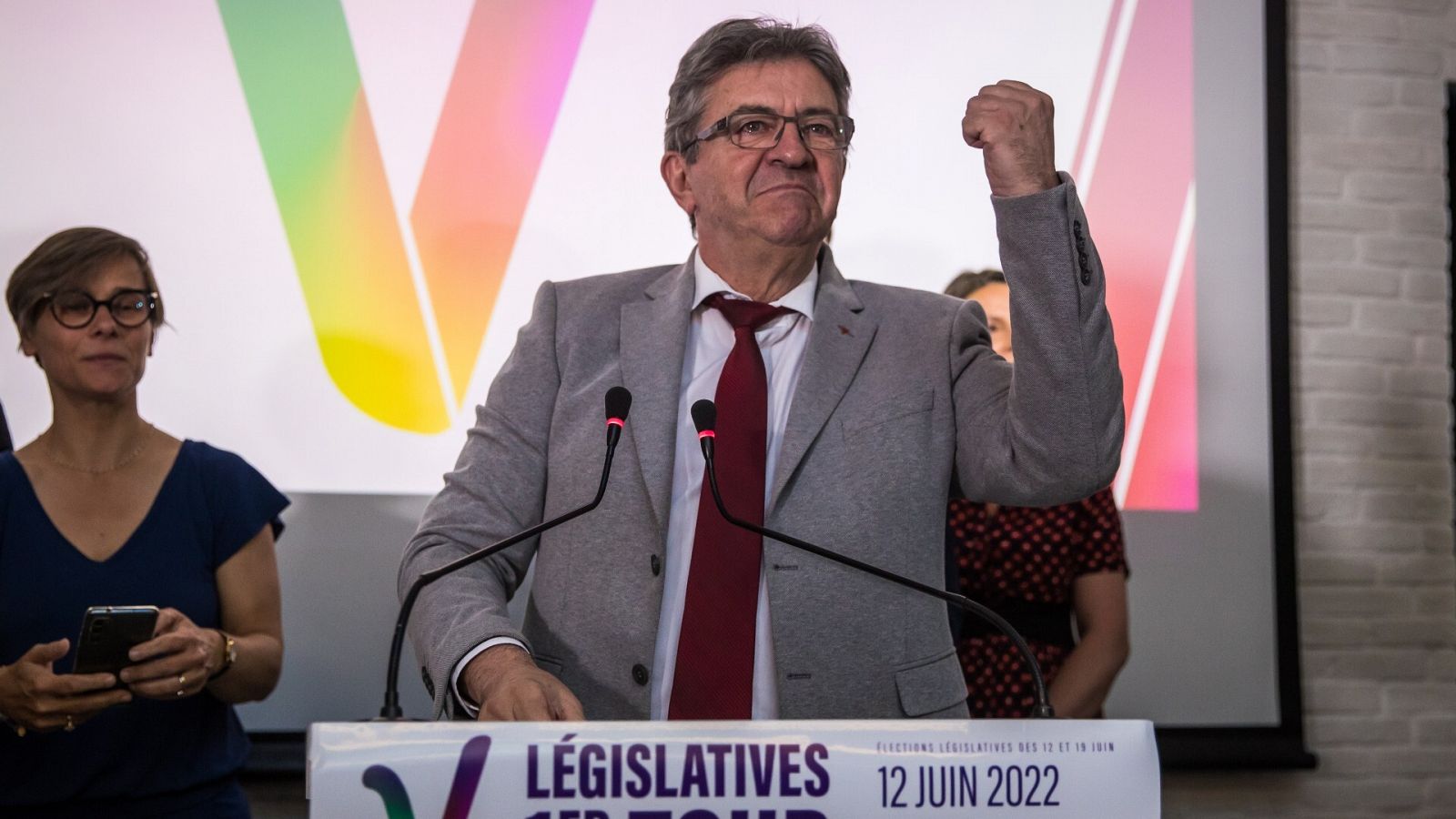 El líder de la formación de izquierdas, Jean Luc Melénchon