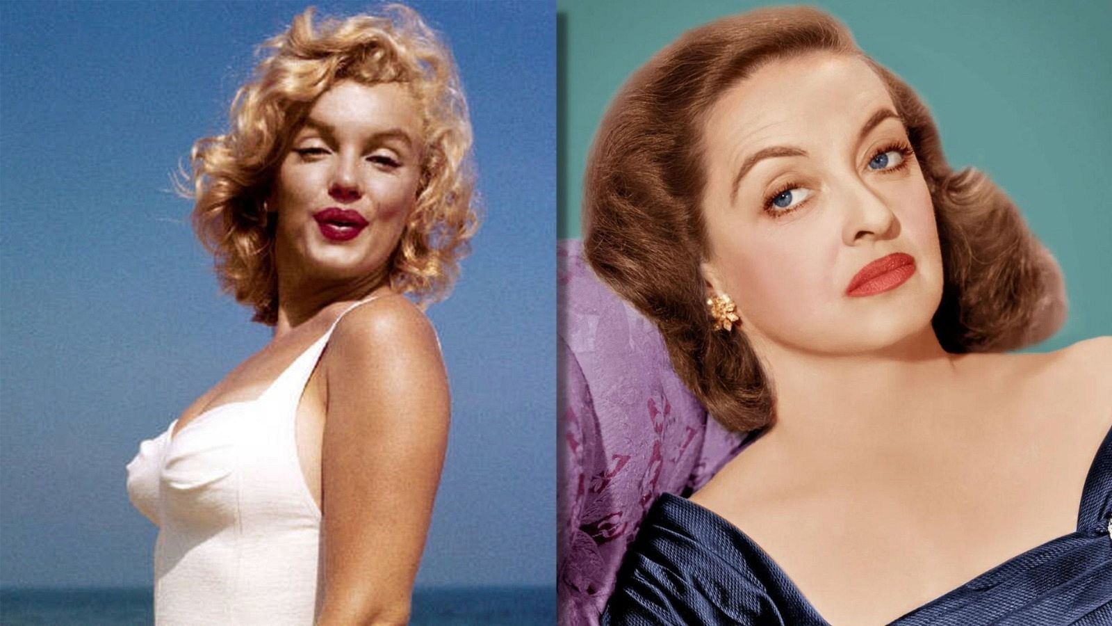 Marilyn Monroe y Bette Davis, dos grandes divas de Hollywood