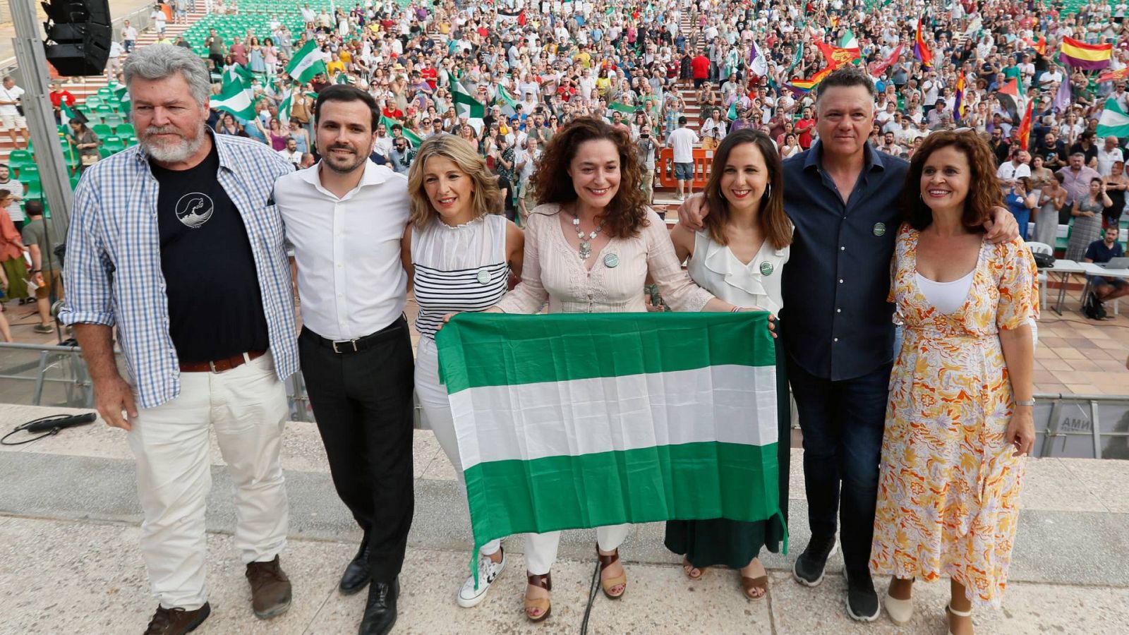 Acto electoral central de Por Andalucía celebrado en la localidad sevillana de Dos Hermanas