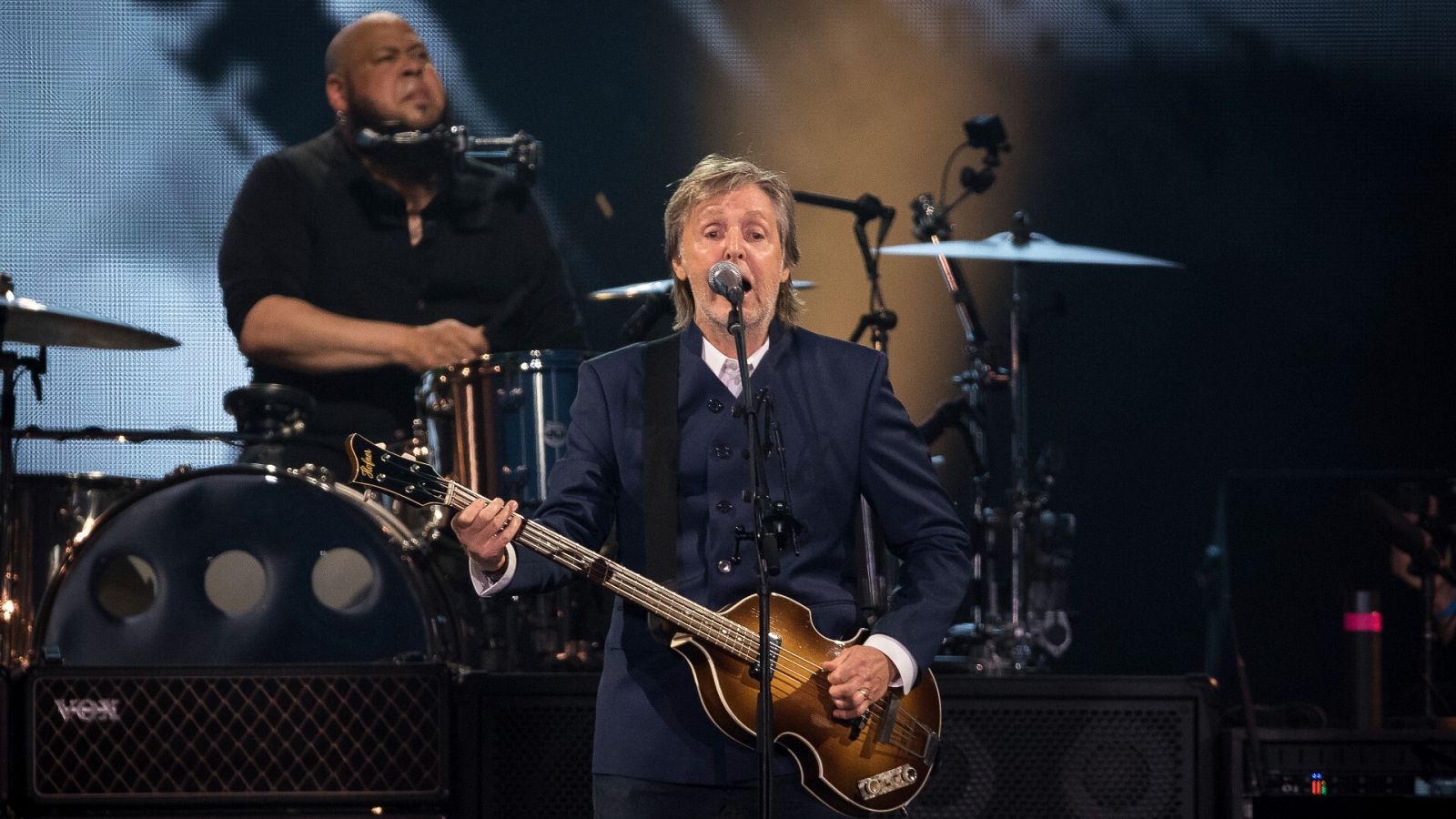 Paul McCartney, durante un concierto en New Jersey el pasado 16 de junio.