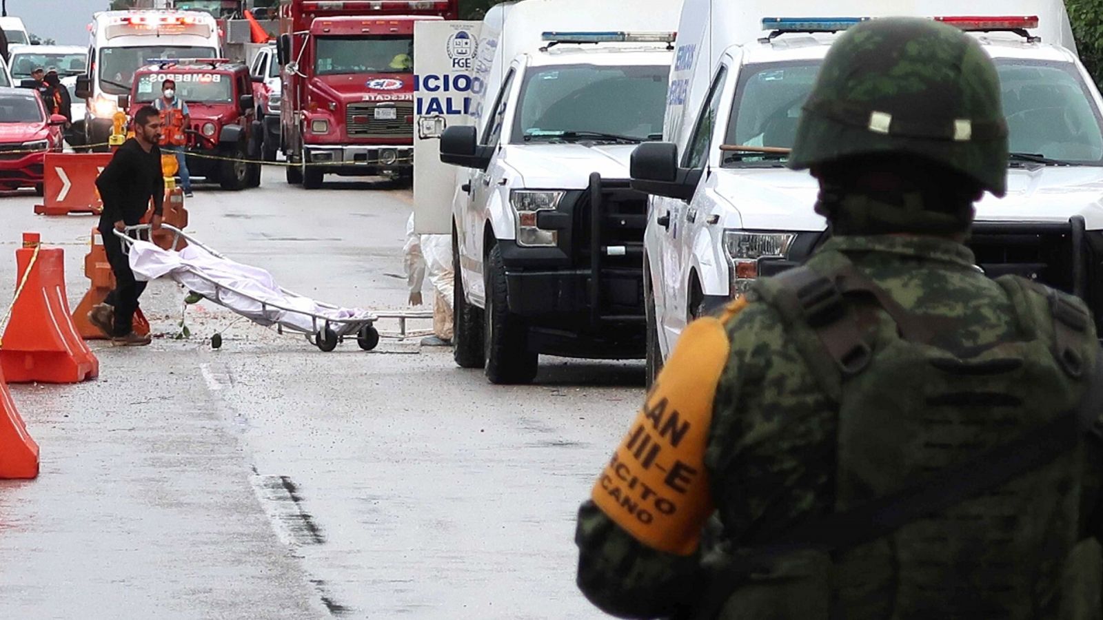 Imagen de archivo de un accidente de autobús en México.