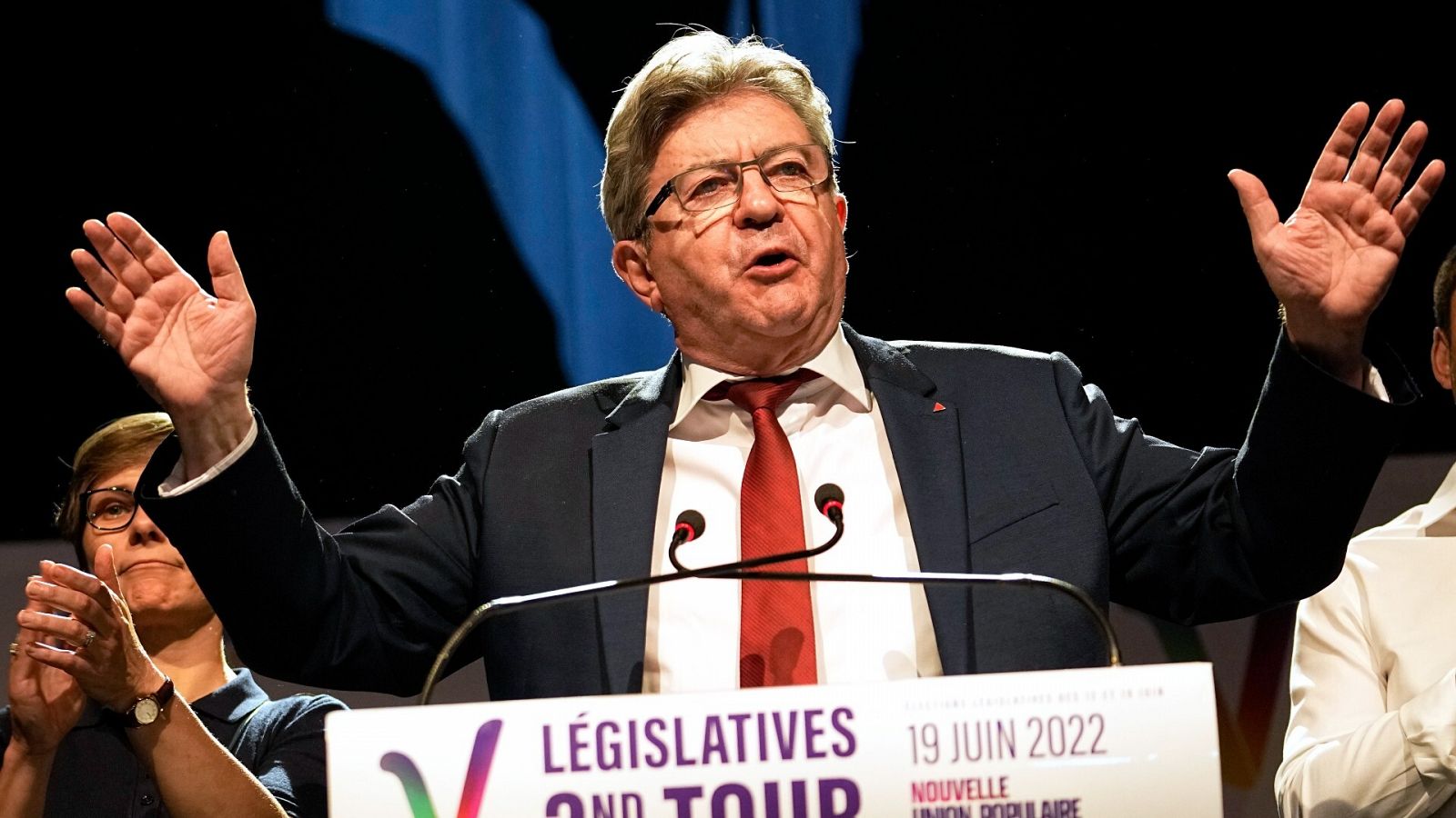 El líder de la formación de izquierdas NUPES, Jean Luc Mélenchon
