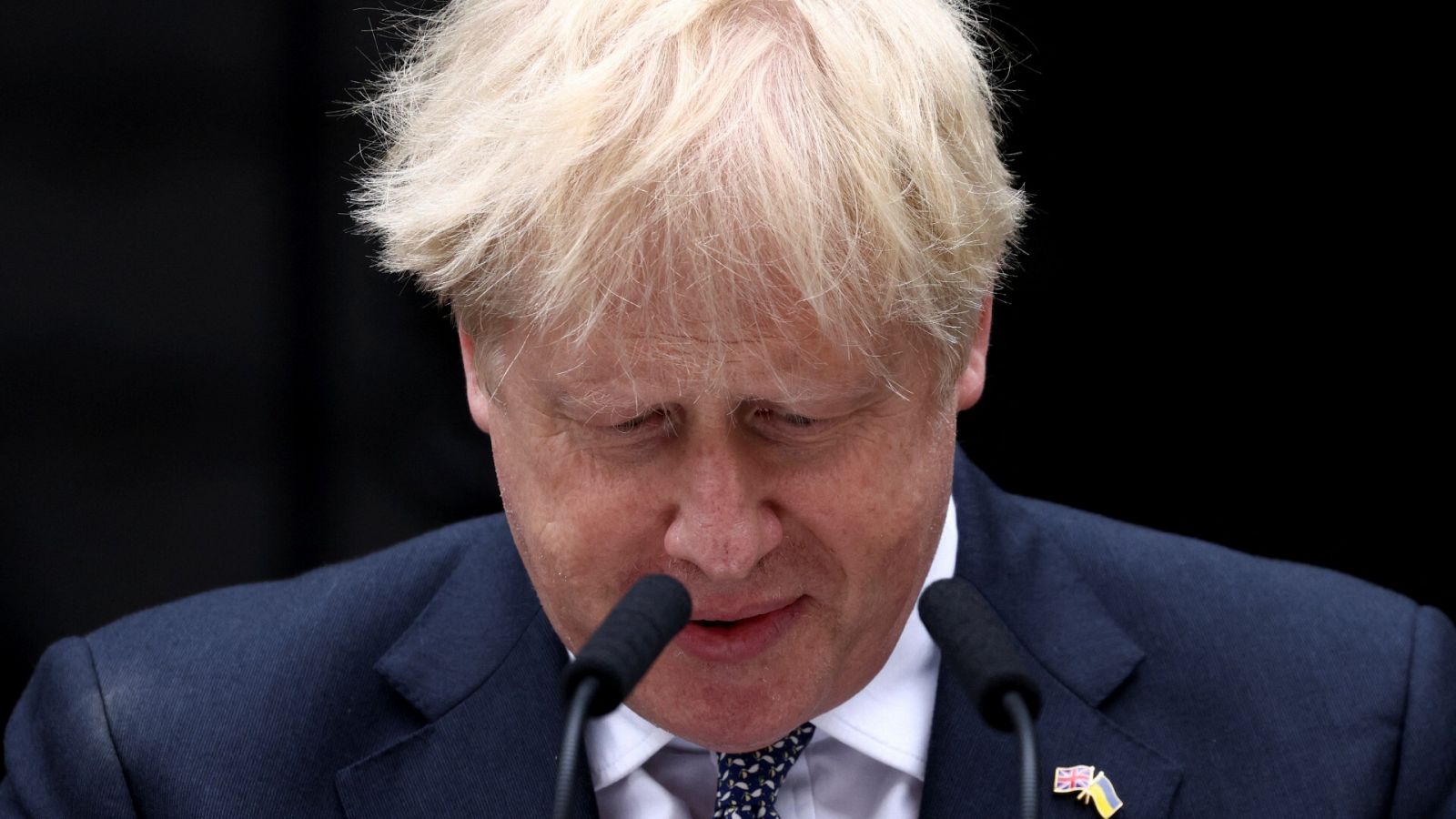 El primer ministro británico, Boris Johnson, en Downing Street, Londres