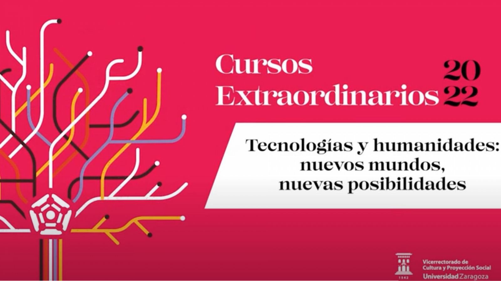  Cartel del curso de verano de la Cátedra RTVE-Universidad de Zaragoza